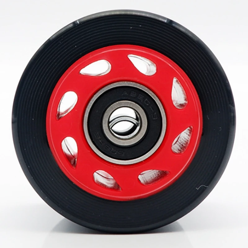 4PCS Double-Row Roller Skate Accessories Speed Skating Shoe Wheels 95A Car Line Skates PU |
