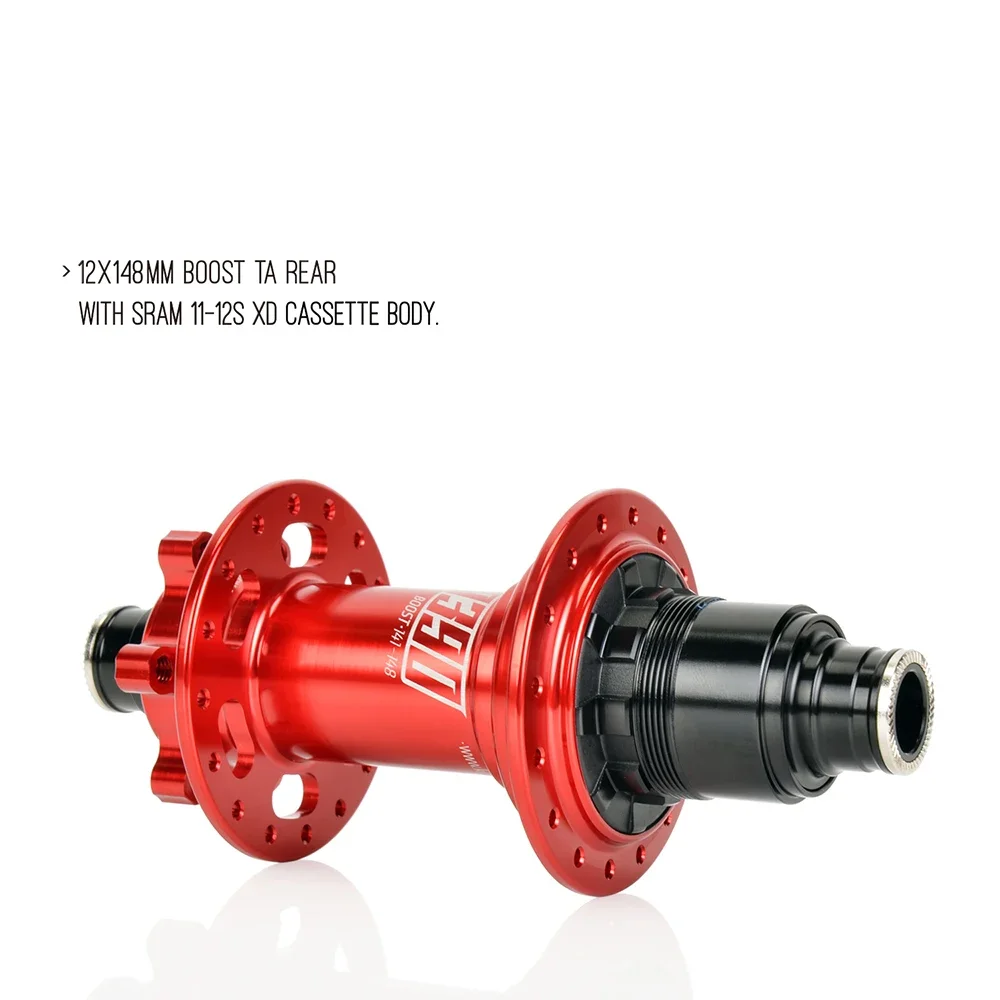 Фото Велосипедная втулка Koozer XM390 Boost Rear TPI Heavy XC для электровелосипедов и горных велосипедов, 5x141 QR, 12x148 мм TA, 28H 32H отверстия, 6 болтов для HG XD MS 10S 11S 12S №4
