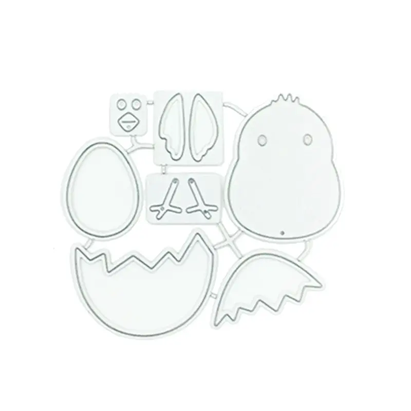

Easter Chick Theme Metal Die Cuts Cutting Dies Cut Stencils for DIY Embossing Paper Leather Scrapbooking Card Making