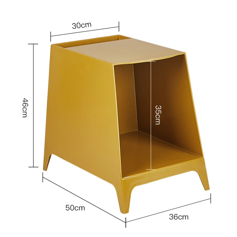 

YY Small Apartment Creative Storage Sofa Side Cabinet Bedroom Simple Bedside Table