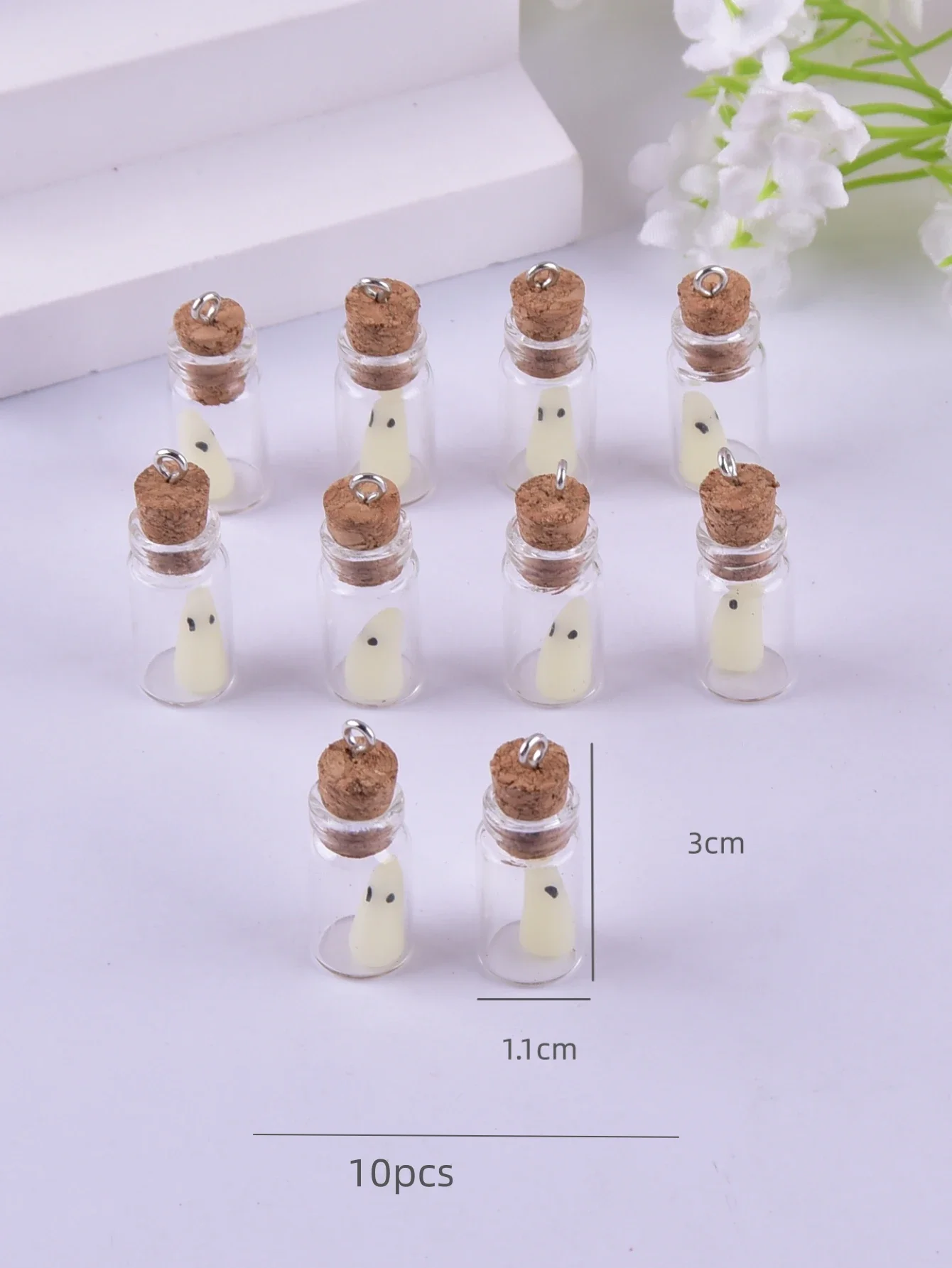 10 шт./упаковка подвеска в виде злого призрака