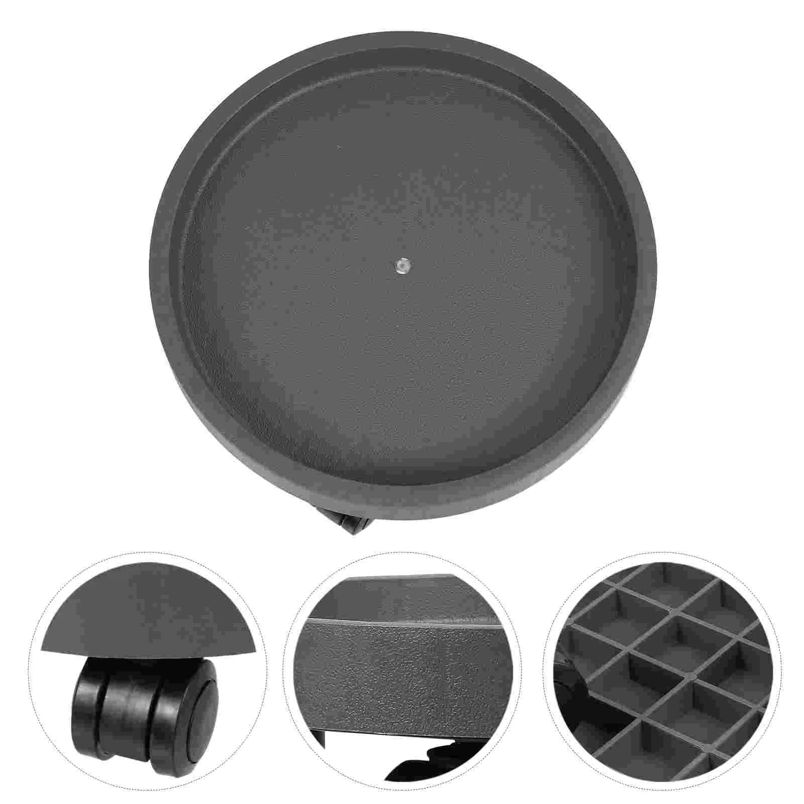 

Pot Flower Stand Planter Tray Dolly Wheels Rolling Rack Potted Heavy Mover Duty Trolley Movable Round Wheeled Saucer Rollers