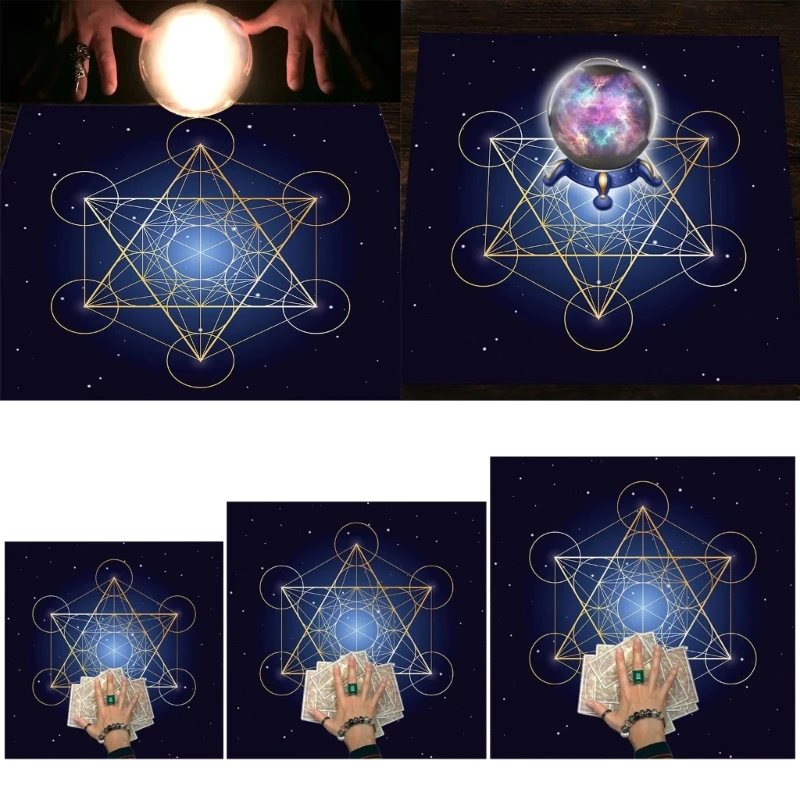 

Tarot Card Tablecloth Square Divination Tapestry Crystal Grid Small Tablecloth