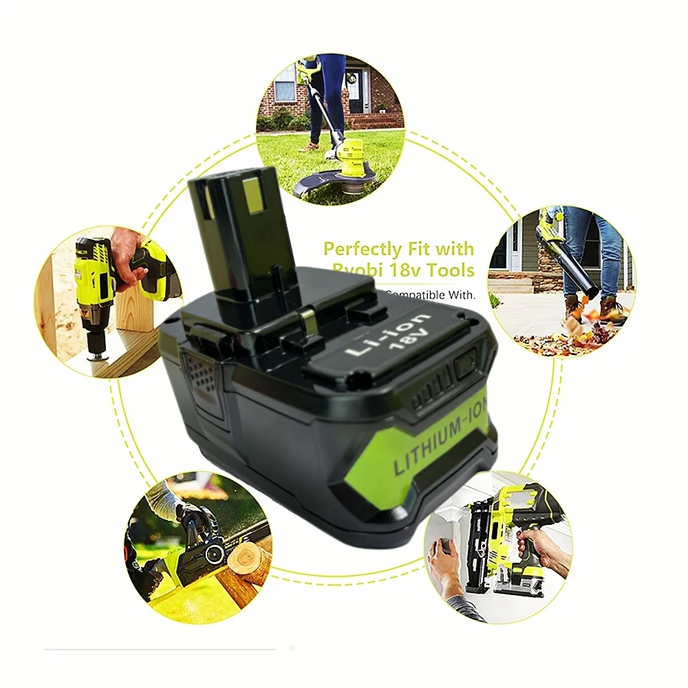 Литий-ионный аккумулятор для Ryobi 18 в 8000 мАч