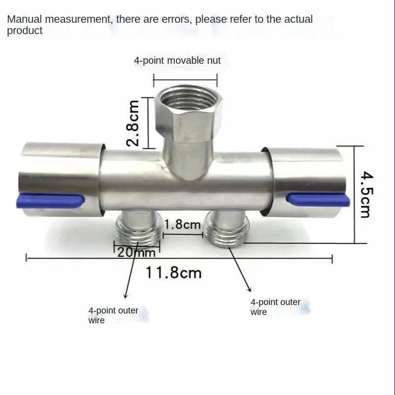 

304 Stainless Steel Washing Machine Faucet Double Use Bibcock Laundry Mop Pool Tap Dual Handles Washing Machine Taps