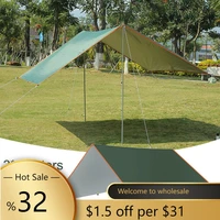 3x345m camping tent tarp waterproof ultralight awning outdoor hammocks rain fly beach sun shelter picnic tarp accessories