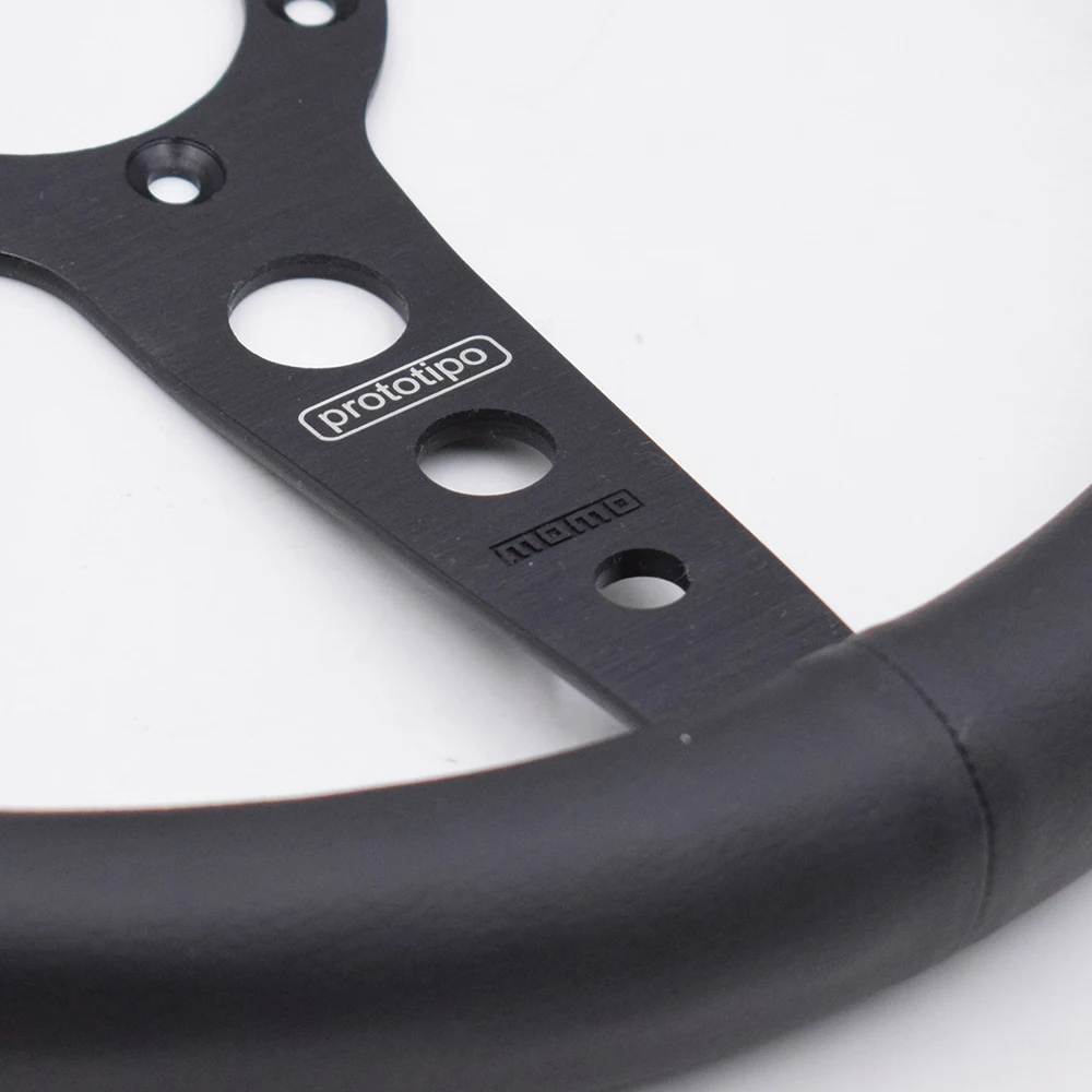 Pаспродажа 14 дюймов/350 мм для руля MOMO прототипа из искусственной кожи Racing Sport