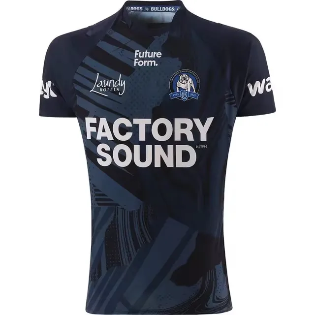 2025 BULLDOGS MEN'S COACHES TRAINING TEE RUGBY JERSEY Size:S-5XL ( Print name and number )