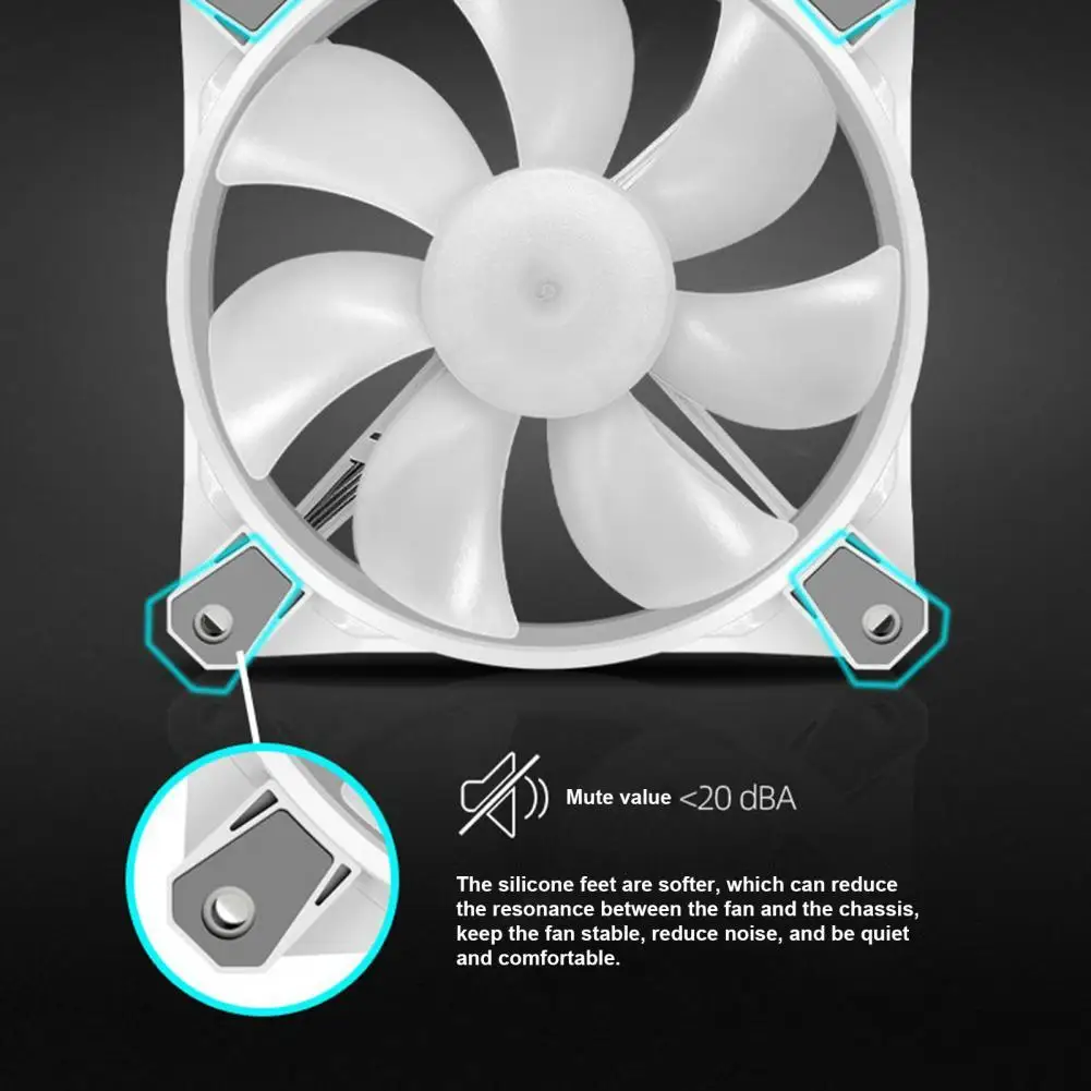 

Портативный охладитель для компьютерного шасси с RGB-подсветкой, 120 мм, 6 контактов, 16 миллионов цветов
