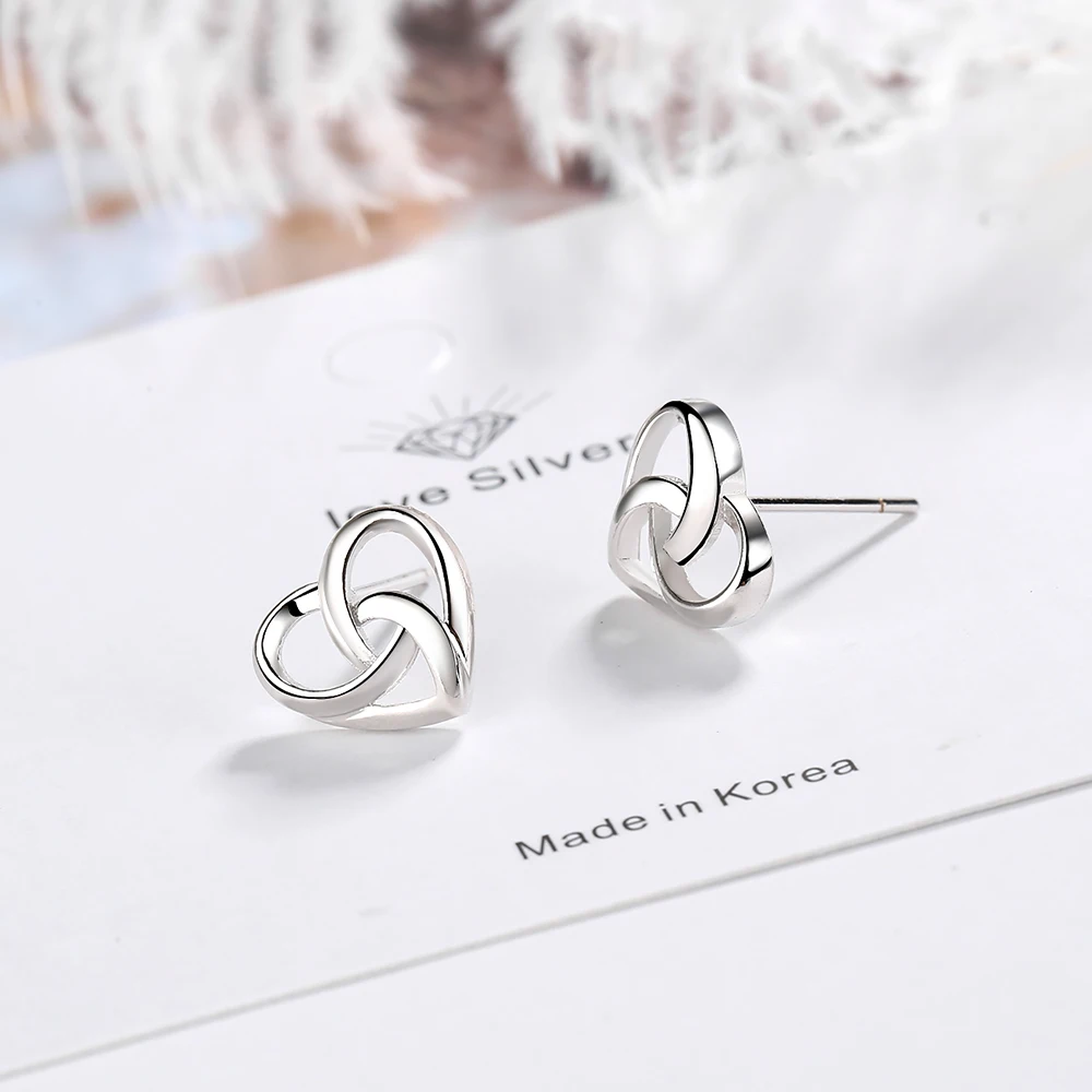 

Todorova Simple Love Heart Stud Earrings For Girls Women Gift Personalized Hollow Heart Sweet Wedding Party Jewelry