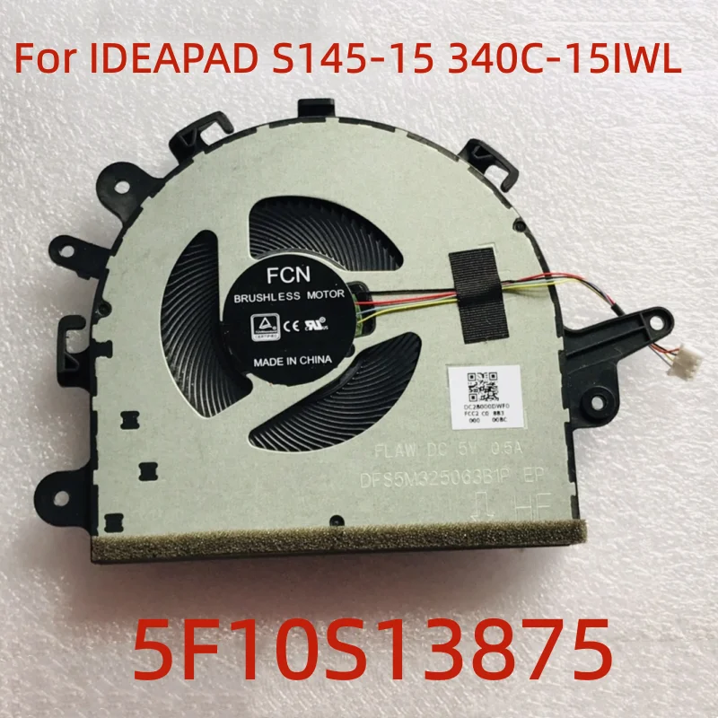 

5F10S13875 Новый охлаждающий вентилятор для ноутбука IDEAPAD S145-15 340C-15IWL