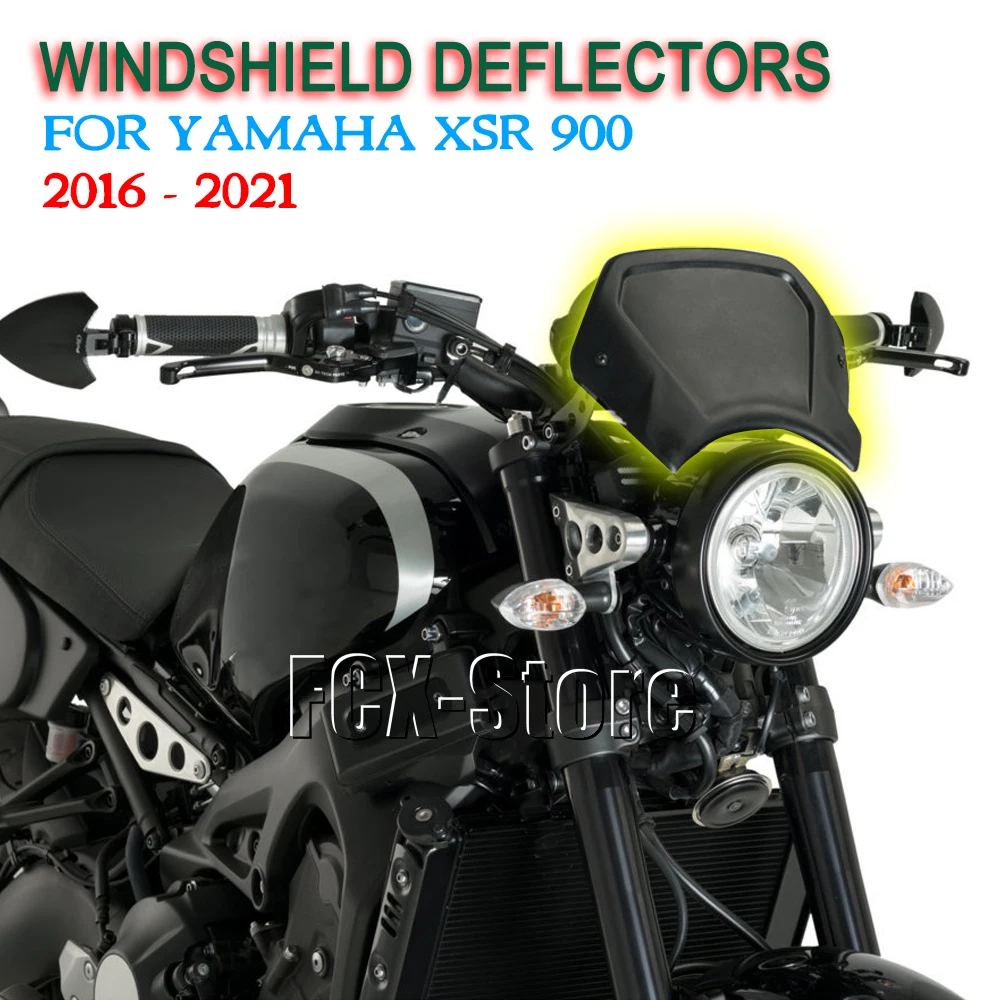 

For YAMAHA XSR9002020 2019 2018 XSR-900 2016-2021 XSR 900 Motorcycle Windshield Deflectors Wind Shield Screen Protector Parts