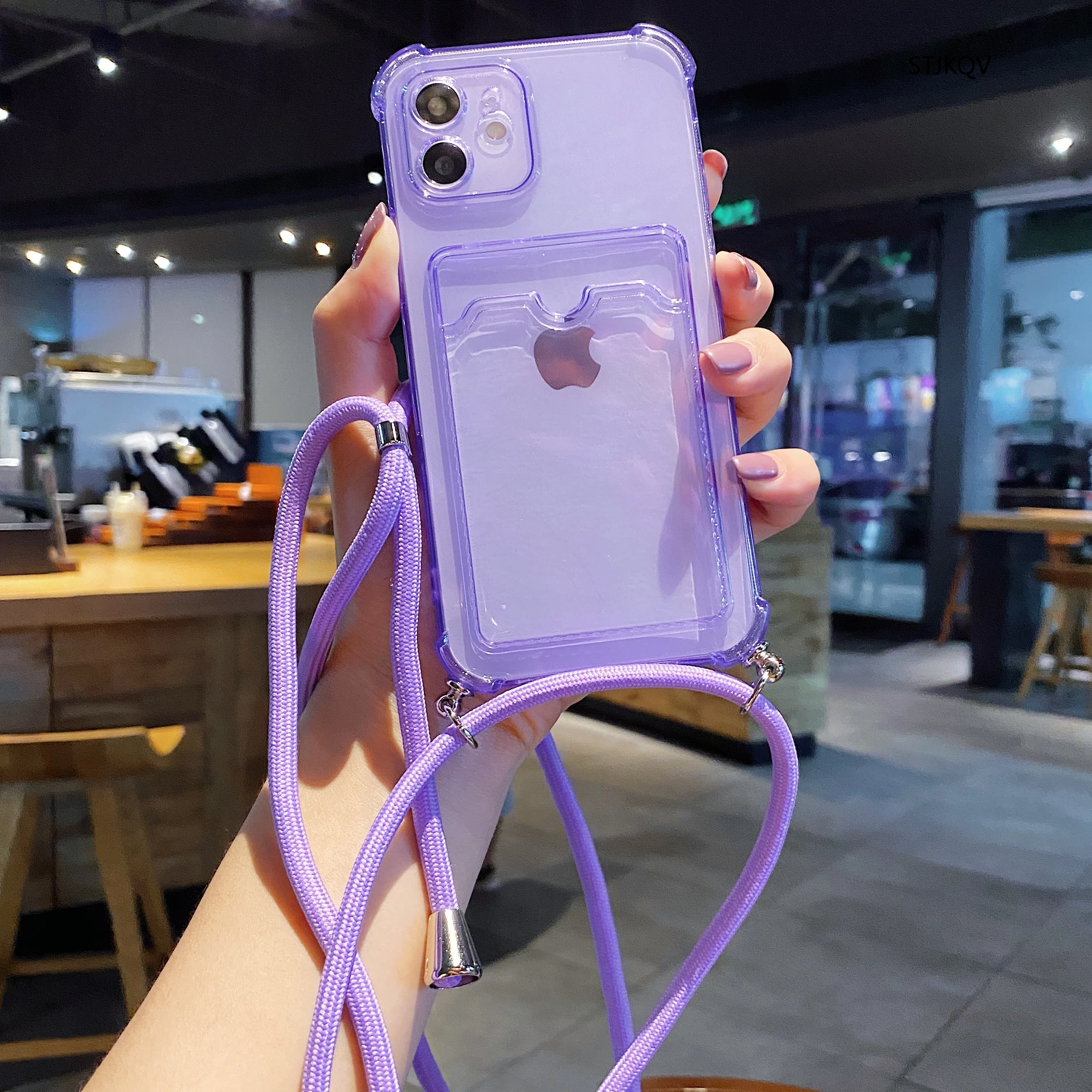 Чехол для телефона с ожерельем и ремешком iPhone 13 Pro Max 12 11 XS X XR Mini SE2 6S 7 8 Plus