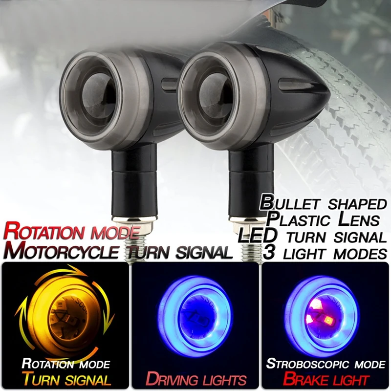 

Дневные ходовые огни для мотоцикла, 2 шт., модификация светодиодов, ДХО, сигнал поворота, стоп светильник, A