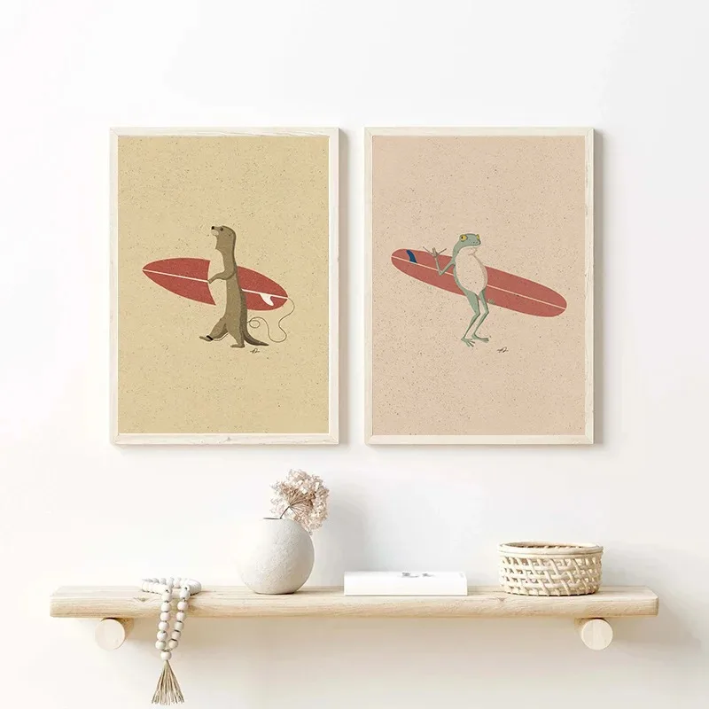 Скандинавские животные для серфинга гризли коала Страусиная Зебра панда