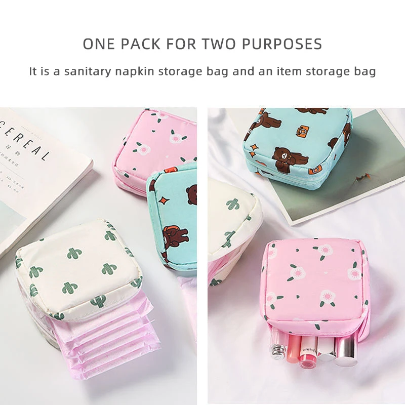 Портативная сумка для хранения гигиенических салфеток женская путешествий