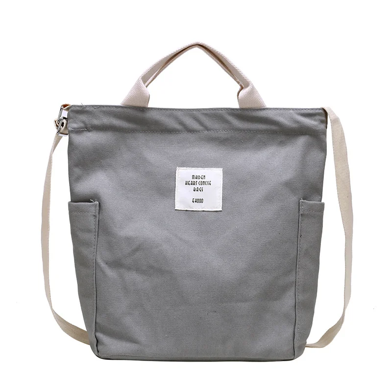 

Женские универсальные холщовые сумки через плечо, дизайнерские женские простые сумки большой вместимости, женские повседневные сумки через плечо