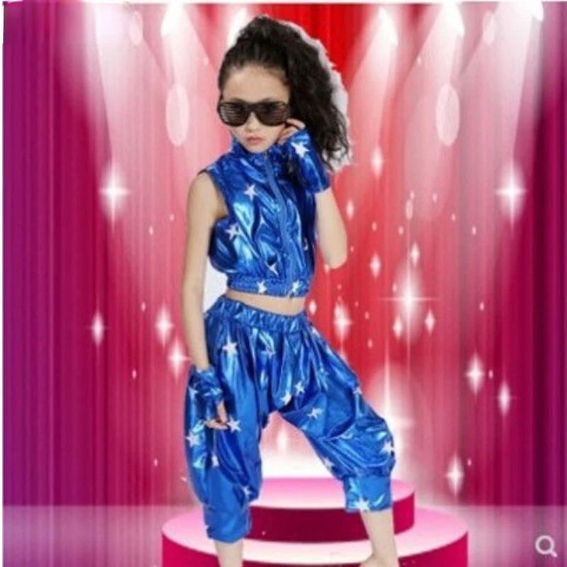

Jazz Dance Costume Kids Hip Hop Clothing for Kids Boy Girls Top and Pant Performance Outfits Clothes Ballroom Dancing Clothing