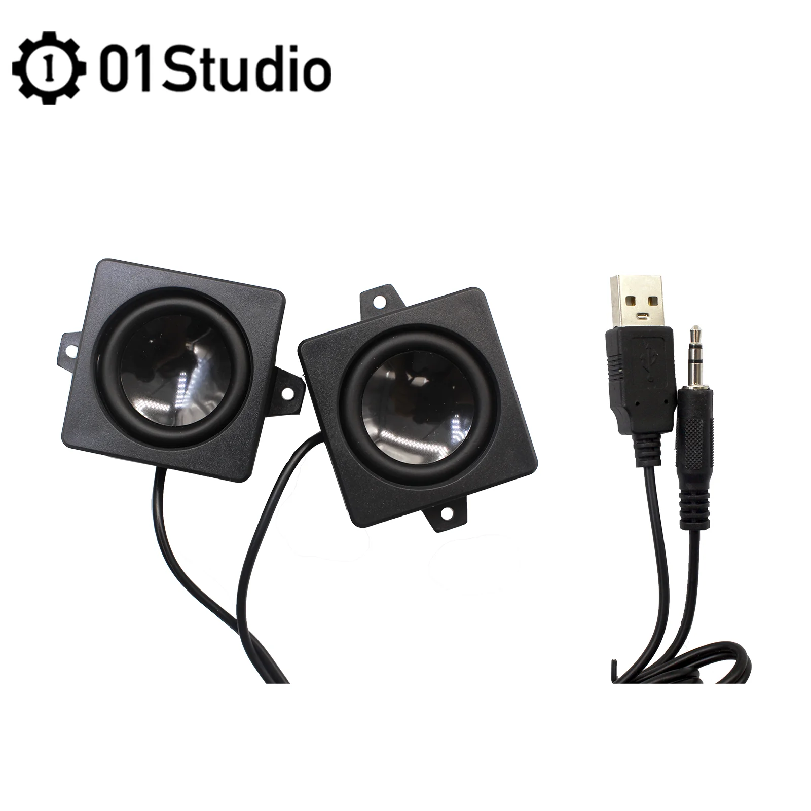 01Studio Мини-динамик USB CanMV K230, питание от USB, аудиоразъем 3,5 мм, двухканальная стереосистема (art.: 3920d438e56f2) - 3920d438e56f2