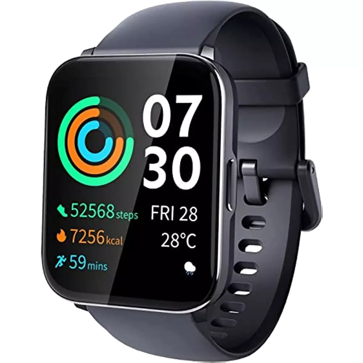 

Smart Watch - 1.78'' Fitness Tracker with 100+Sports Modes& AI Mood Watch Faces, Health Monitor for Heart Rate, Bloo