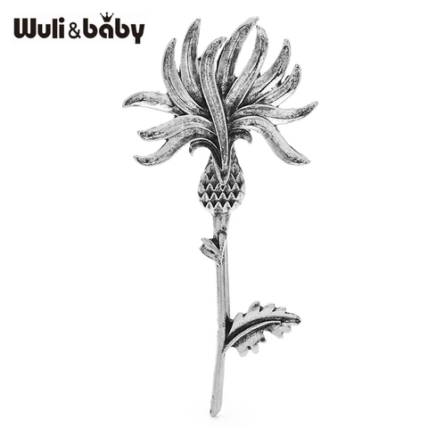 Wuli&baby винтажные броши с цветком чертопола