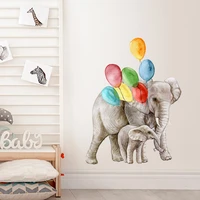 cartoon balloon elephant childrens room kindergarten head of bed living room home wall decoration pvc wall stickers room decor