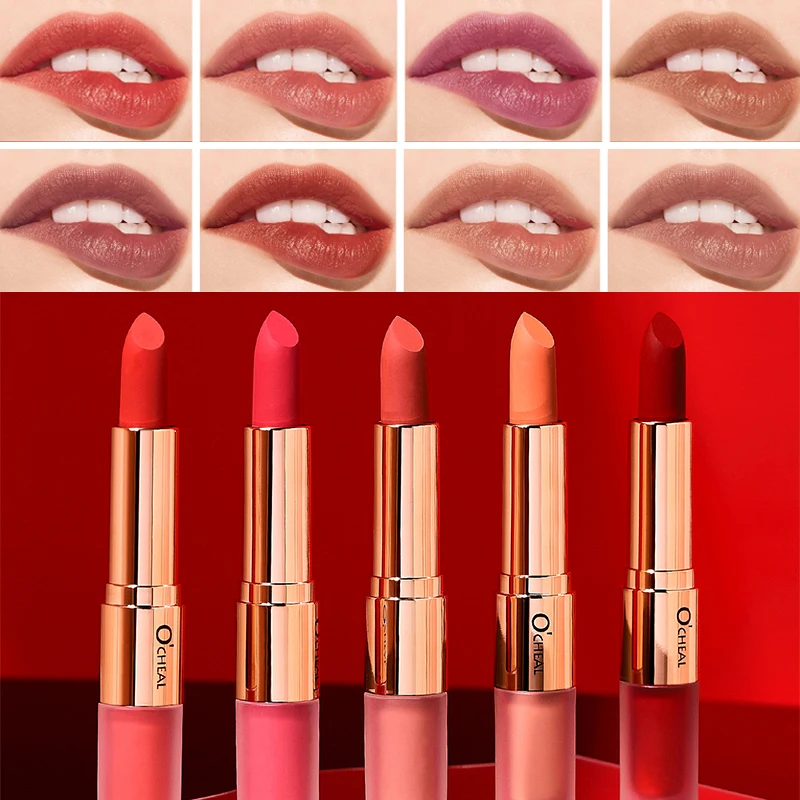 

Lip Gloss Double-headed Lipstick Makeup Velvet Lip Glaze Matte Lipstick Moist Lasting Colorful Matte Foggy Surface Cosmetics