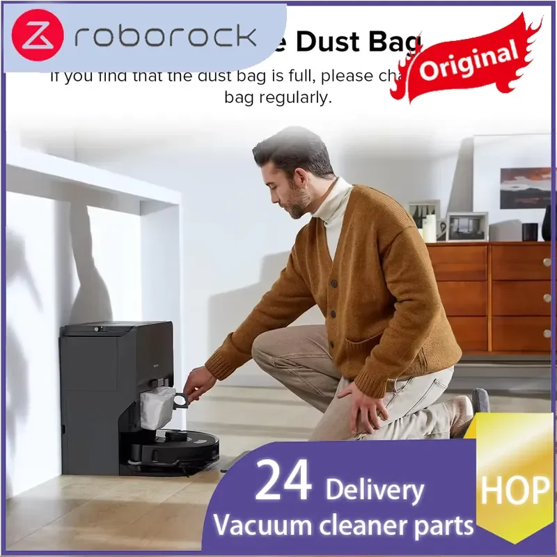 Фото Оригинальные пылесборники Hop для Roborock Q10 S5+/Q10 X5+/Q7 M5+, S8+/S8 Pro Ultra/Q8 Max+/Q5/Q5 Max+/S7 Max Ultra/S7/Q5 Pro+ (запасные) №5