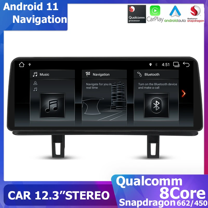 

Android 11 GPS Navigation Stereo 12.3” For BMW 1 Series E81 E82 E87 E88 Car Radio Multimedia CIC CCC 8+256GB Carplay Qualcomm662