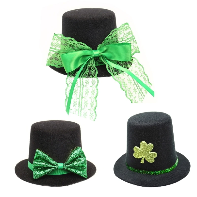 

Lovely Mini Hat Hair Clip Women Girls Hair Pin St Patrick Celebration Costume