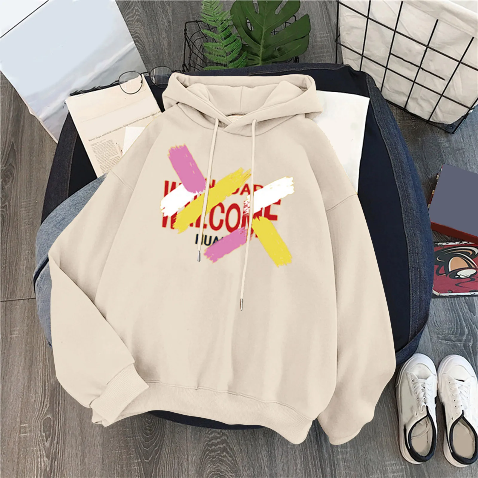 

Womens Fleece Lined Hoodies Collar Pullover 1/2 Zipper Sweatshirts Long Sleeve Crop Tops Sweater with Thumb Hole Black Hoodie