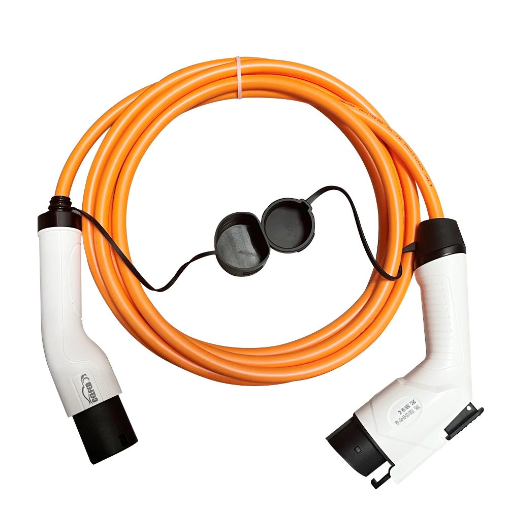 Лучший домашний зарядный кабель 5 м EV зарядное устройство типа 2 для 1 однофазный 16