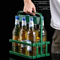 home kitchen organize storage tool accessories thicken plastic beer basket foldable portable wine rack basket bottled wine box