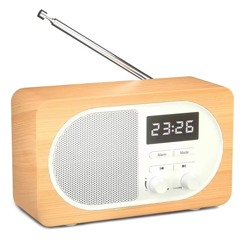 Фото Ретро-радиоприемник Extranet 300+ с FM-тюнером, Bluetooth-колонкой и будильником, подключаемый к сети, с высокой степенью защиты от помех. №4