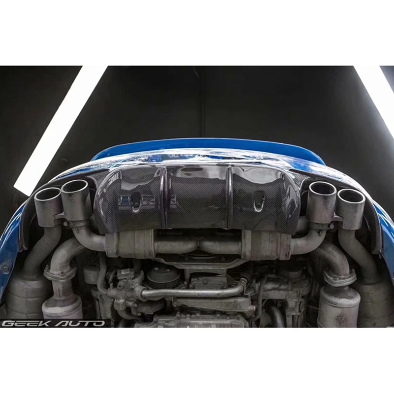 Задний бампер из кованого углеродного и волокна диффузор спойлер V-образного