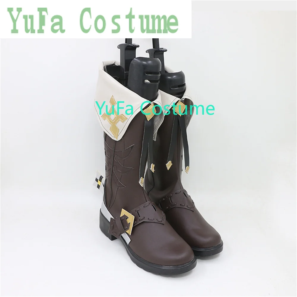 Genshin Impact Мика Косплей Обувь Сапоги Игра Аниме Карнавал Вечеринка Хэллоуин