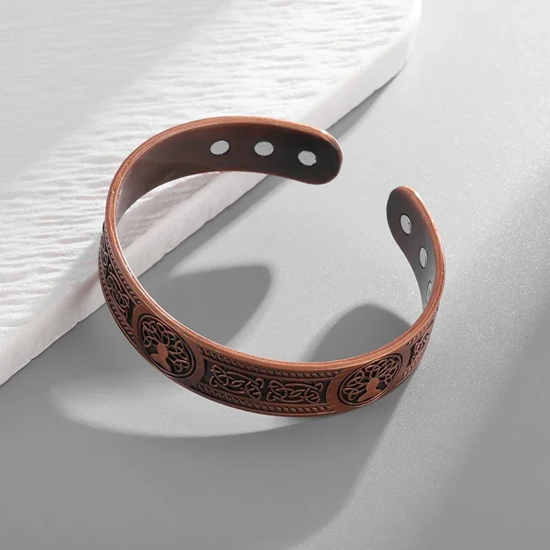 Ретро скандинавский цикл жизни дерево кельтский узел открытый браслет