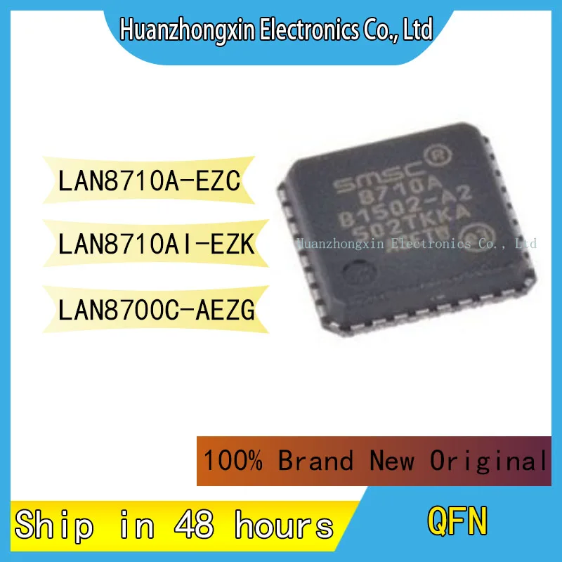 

LAN8710A-EZC LAN8710AI-EZK LAN8700C-AEZG QFN32 QFN36 100% Brand New Original Chip Integrated Circuit Microcontroller