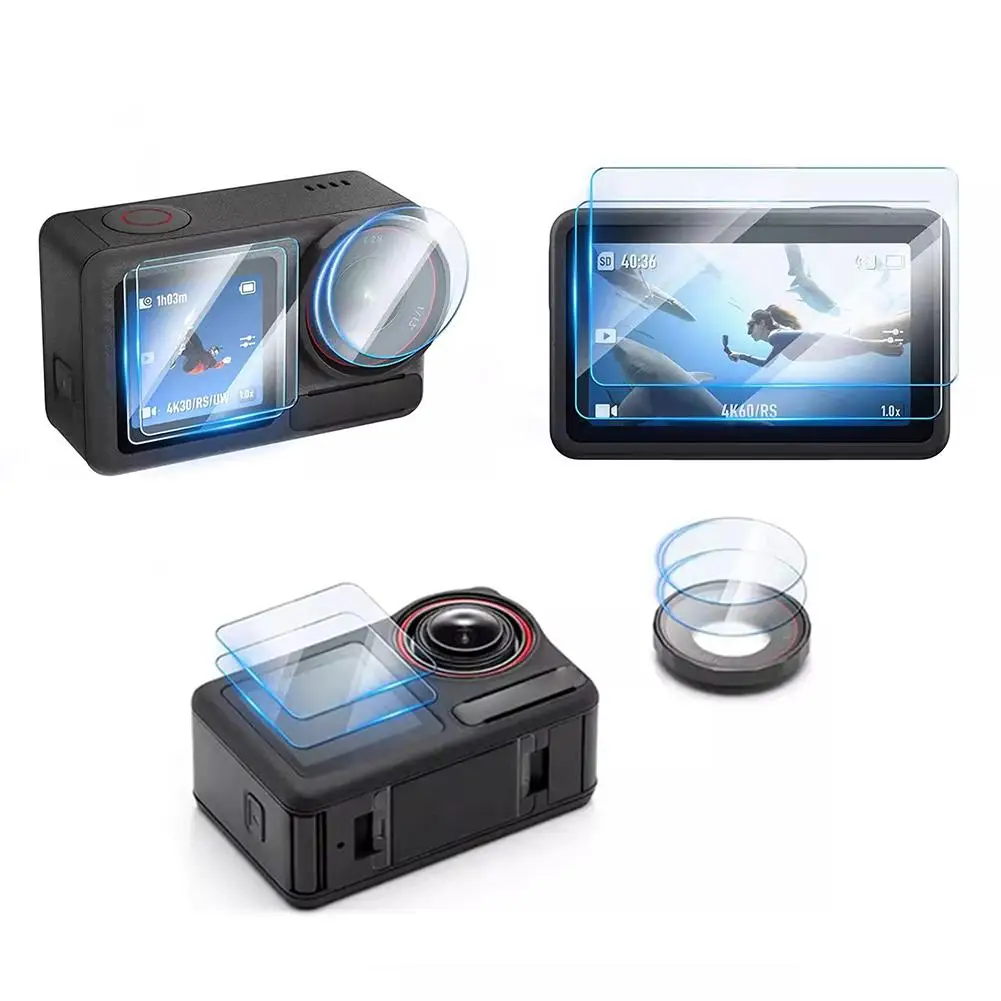 Пленка из закаленного стекла для DJI Action 5 Pro 3 шт. пленка объектива устойчивое к