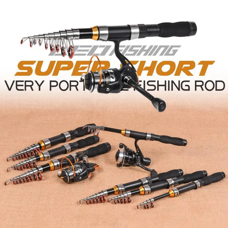 

Portable Sea Fishing Rod Pole Carbon Fiber 1.8/2.1/2.4/2.7/3.0m Telescopic Spinning Reel Fish Tackle Fishing Rods Accessories