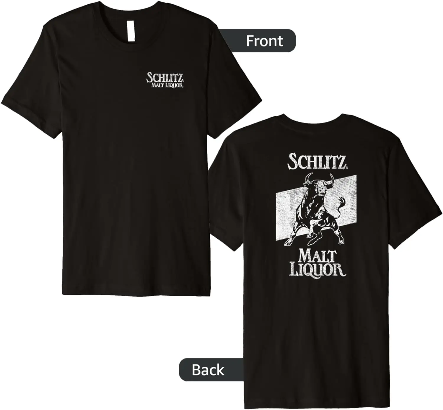 Schlitz Vintage Style — футболка с логотипом Pale Bull