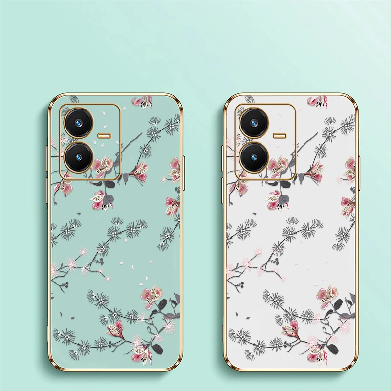 Для Vivo V40 V30E V25E LATAM V25 V23E V21E V30 Pro V29E V29 V27E V27 V21 V20 SE чехол для телефона с силиконовым