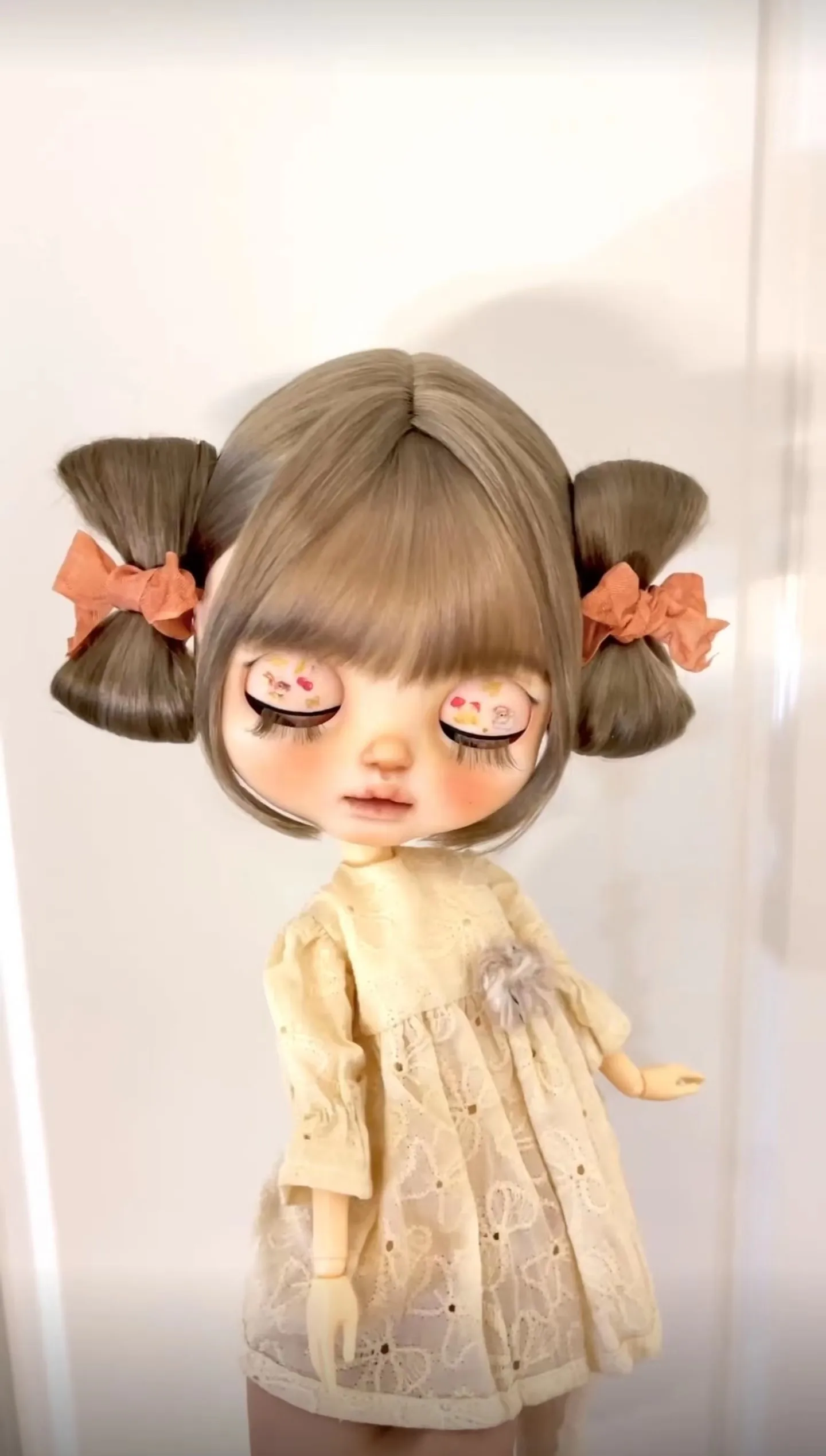 (Специальная настройка) Парик BJD Blythe Mohair Fit окружность головы 9-10 дюймов Qbaby