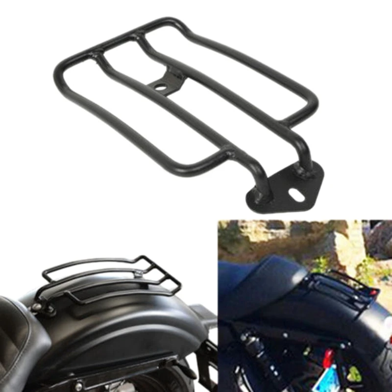 Для Sportster Iron XL 883 1200 2004-2019 2018 2017 черная опорная рама багажника на заднее сиденье