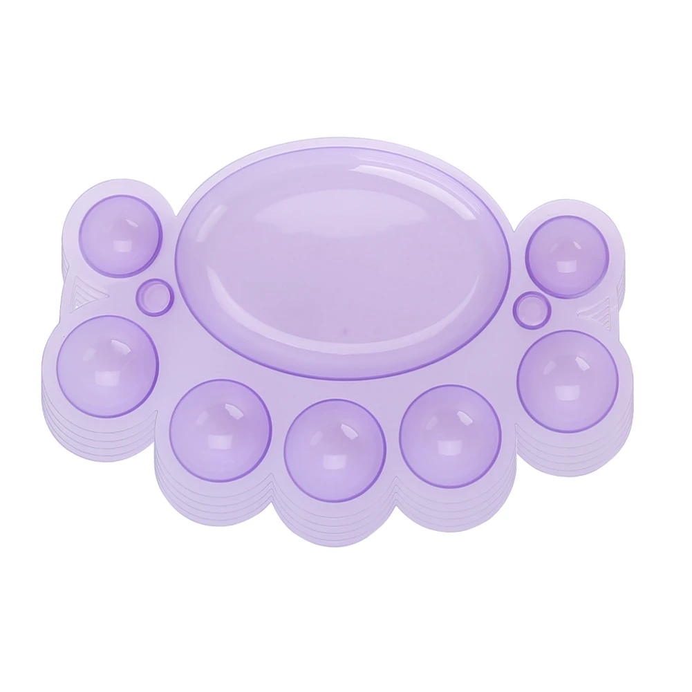 

5pcs/set Painting Tool Nail Art Polish Palette Nail Mixing Color Tools (Purple)