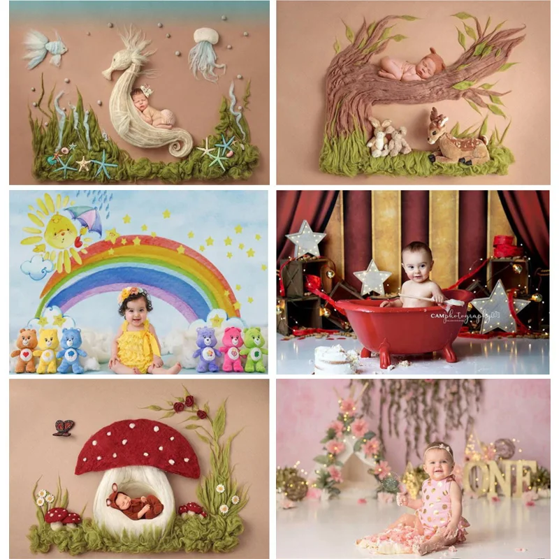 

Thick Cloth Happy Easter Photography Backdrops Birthday Baby Photography Background Newborn Photo Studio Props 211001 YXX-31