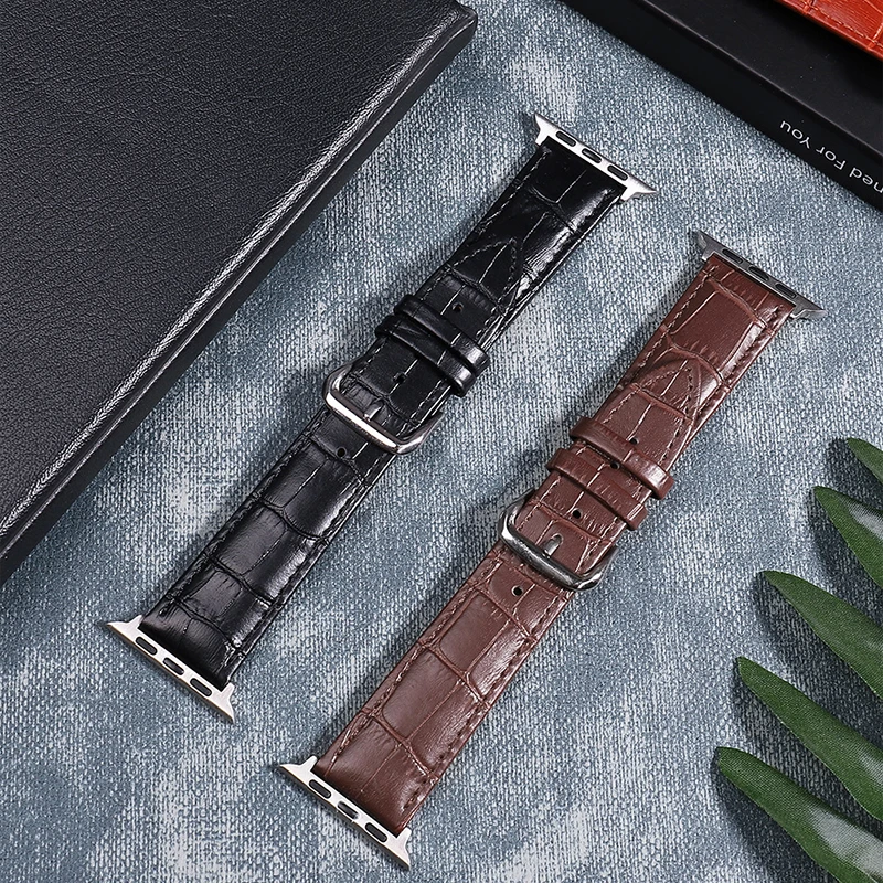 

49 45 44mm Leather Strap For IWO Series 6 7 8 Ultra Smart Watch I7 W37 SmartWatch T500 W27 T900 Pro DT100 X8 XS8 Max Wristbands