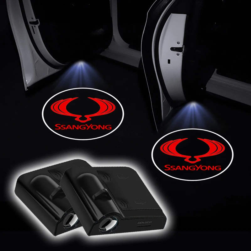 

LED Car Door Welcome Light Car Interior for Ssangyong Actyon Rexton 2 Scanner Korando 2002 Rodius Kyron Tivoli Musso XLV Stavic