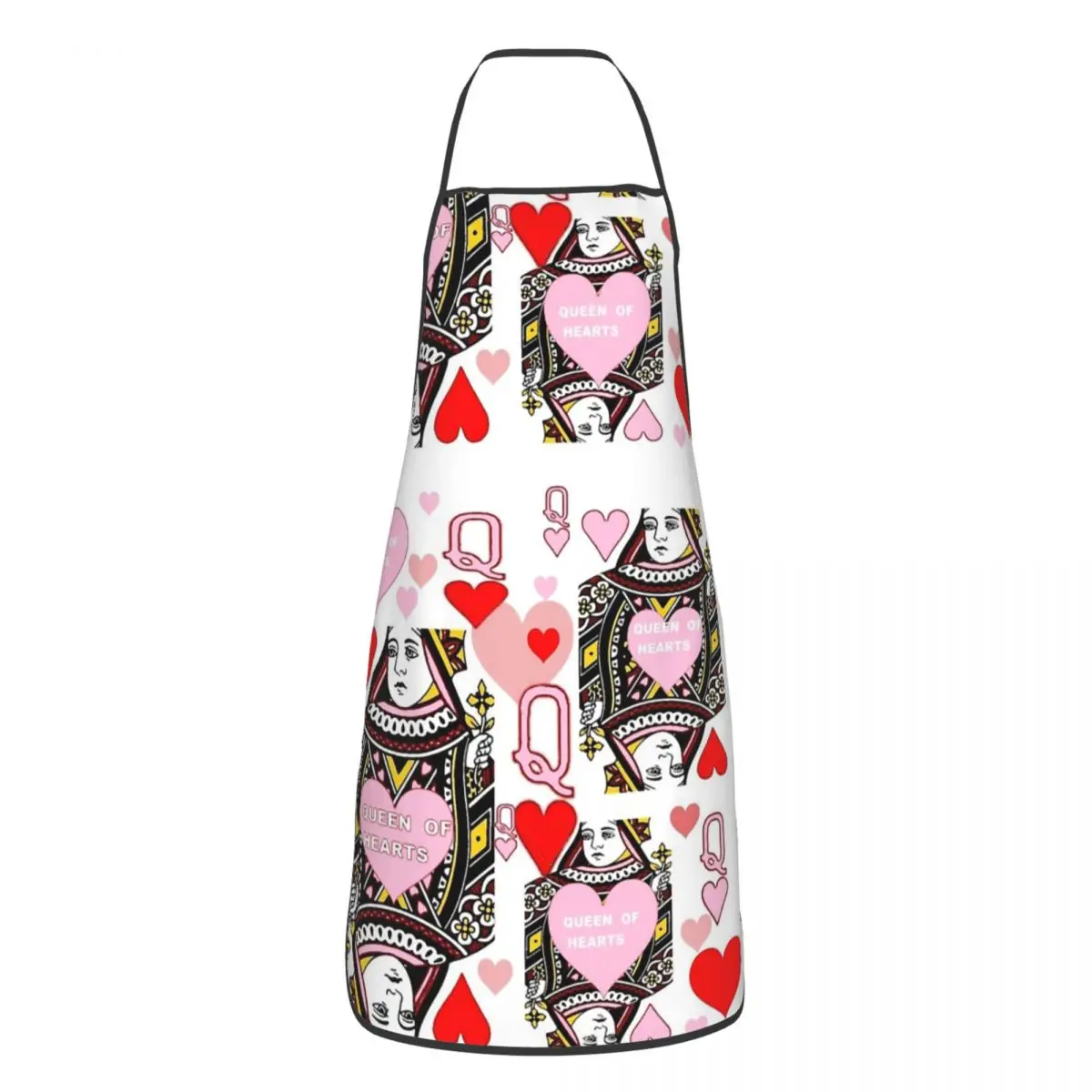 Фартук унисекс розовый Королева сердца для взрослых женщин и мужчин кухонный