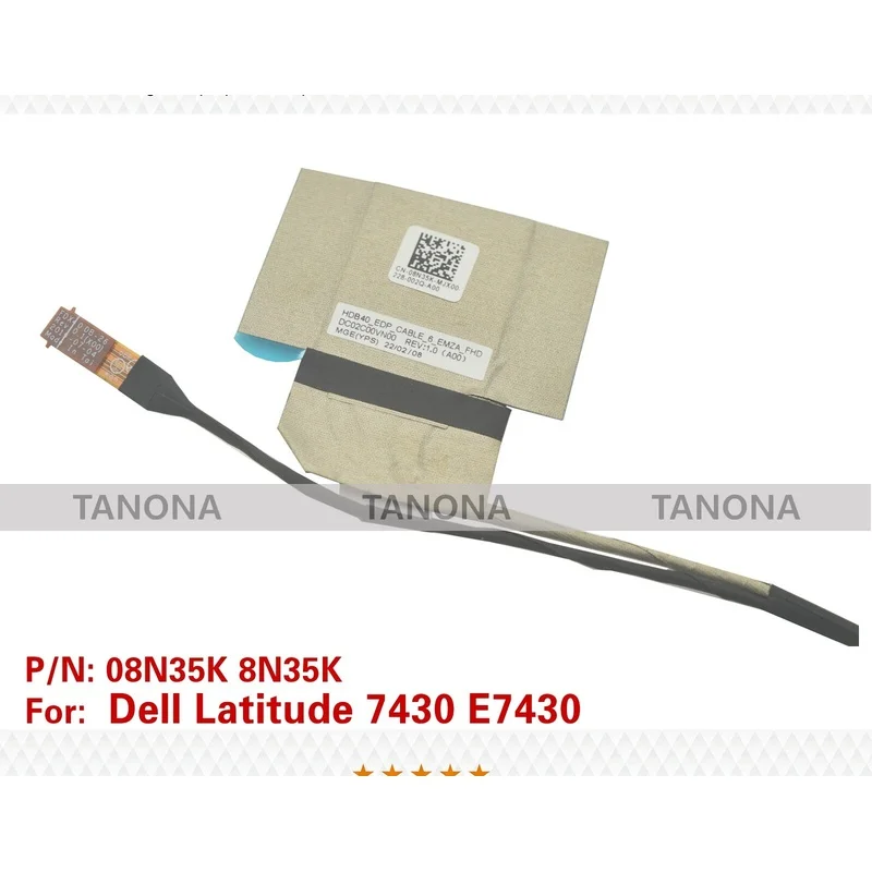 R+ Новый кабель 08N35K 8N35K для Dell Latitude 7430 E7430 HDB40 EDP EMZA FHD LCD LVDS (art.: 3920dc93ccb77) - 3920dc93ccb77
